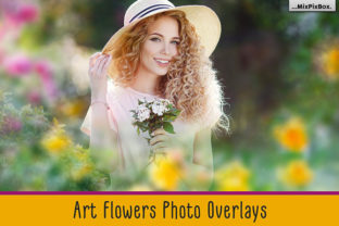 Art Flowers Photo Overlays: Elevating Visual Design with High-Resolution Floral Elements