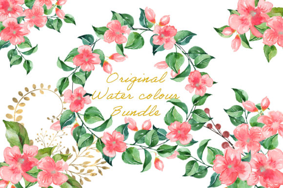 Elevating Creative Projects with a Unique Watercolour Flower Clipart Bundle