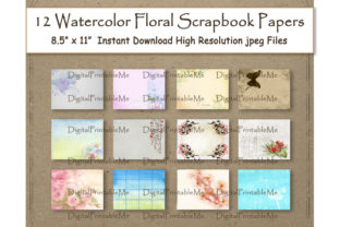 Evaluating Watercolor Flower Scrapbook Paper Paint for Digital Projects