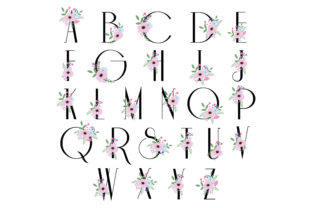 Flowers Bloom Alphabet - Wedding Font: Elevating Your Nuptial Design