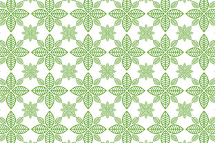 Leaf Pattern Green on White Background: Integrating Botanical Vectors into Modern Design