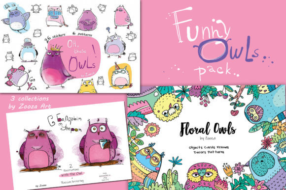 Strategic Whimsy: Leveraging the Funny Owls Bundle in Modern Visual Communication