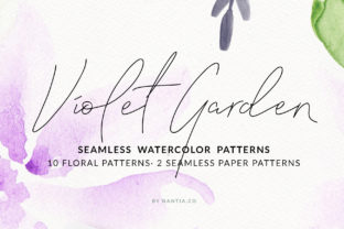 Violet Garden Watercolor Patterns: Elevating Real-World Design Projects