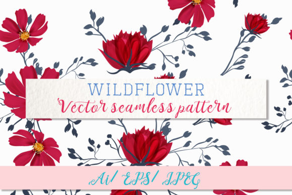 Wild Field Vector Seamless Pattern 2: Floral Design Guide